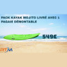 Pack kayak RTM Mojito + pagaie démontable